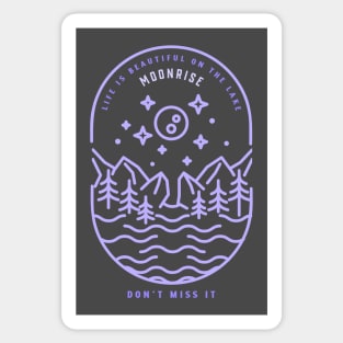 Moonrise Moon Under The Stars outdoors Sticker